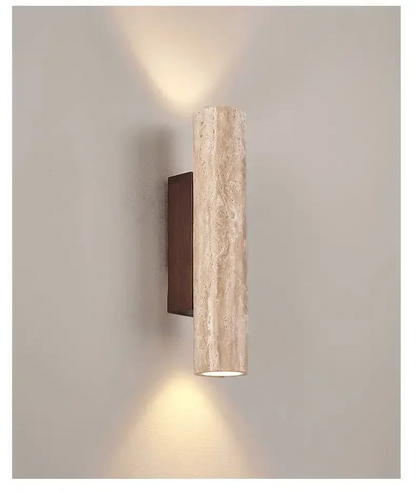 Odior travertin wandlamp met led