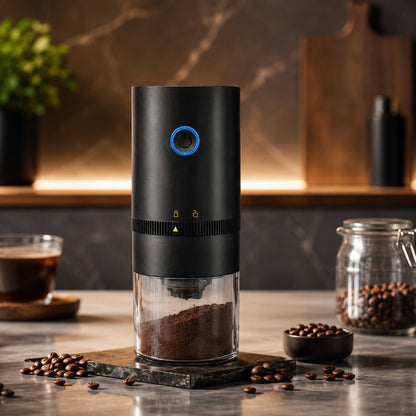 Elektrische koffiemolen met instelbare maalgraad