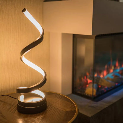 Spiraallamp dimbare LED tafellamp
