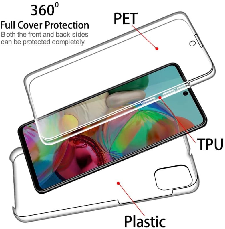 Galaxy A71 360° ultra clear hoesje