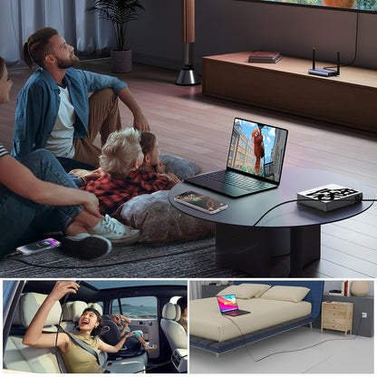 Gevlochten USB-C naar USB-C oplaadkabel 240W