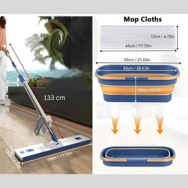 Cleansyra zelfuitwringende 360° vloerwisser