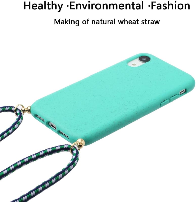 Apple iPhone Xr crossbody TPU hoesje mint