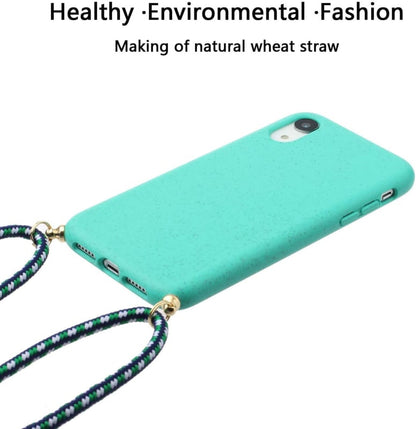 Apple iPhone Xr crossbody TPU hoesje mint