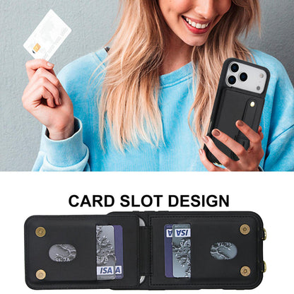 iPhone 17 Pro hoesje met pasjeshouder en koord