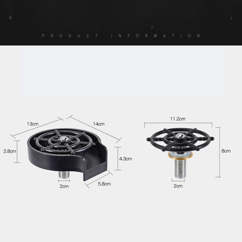 CupJet eenhandige glazenspoeler
