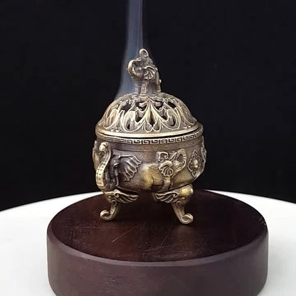 Metalen Olifant Wierookhouder