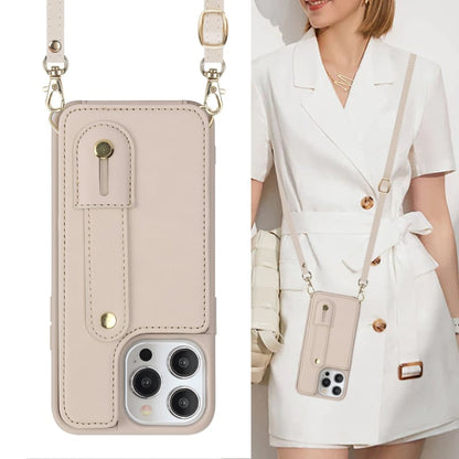 iPhone 16 Pro hoesje met pasjeshouder en koord