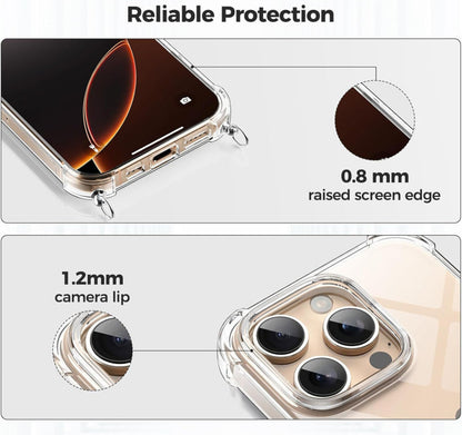 iPhone 16 Pro transparant TPU-koordhoesje
