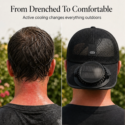 BreezeGuard zonnehoed met ventilator