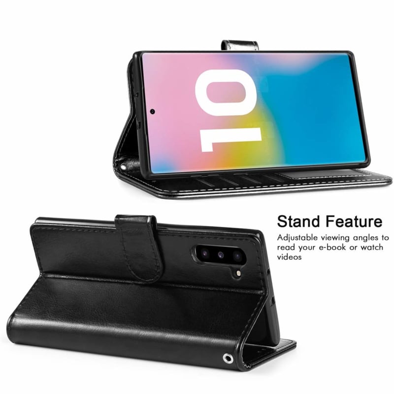 Galaxy Note 10 Plus Leren Portemonnee Hoesje