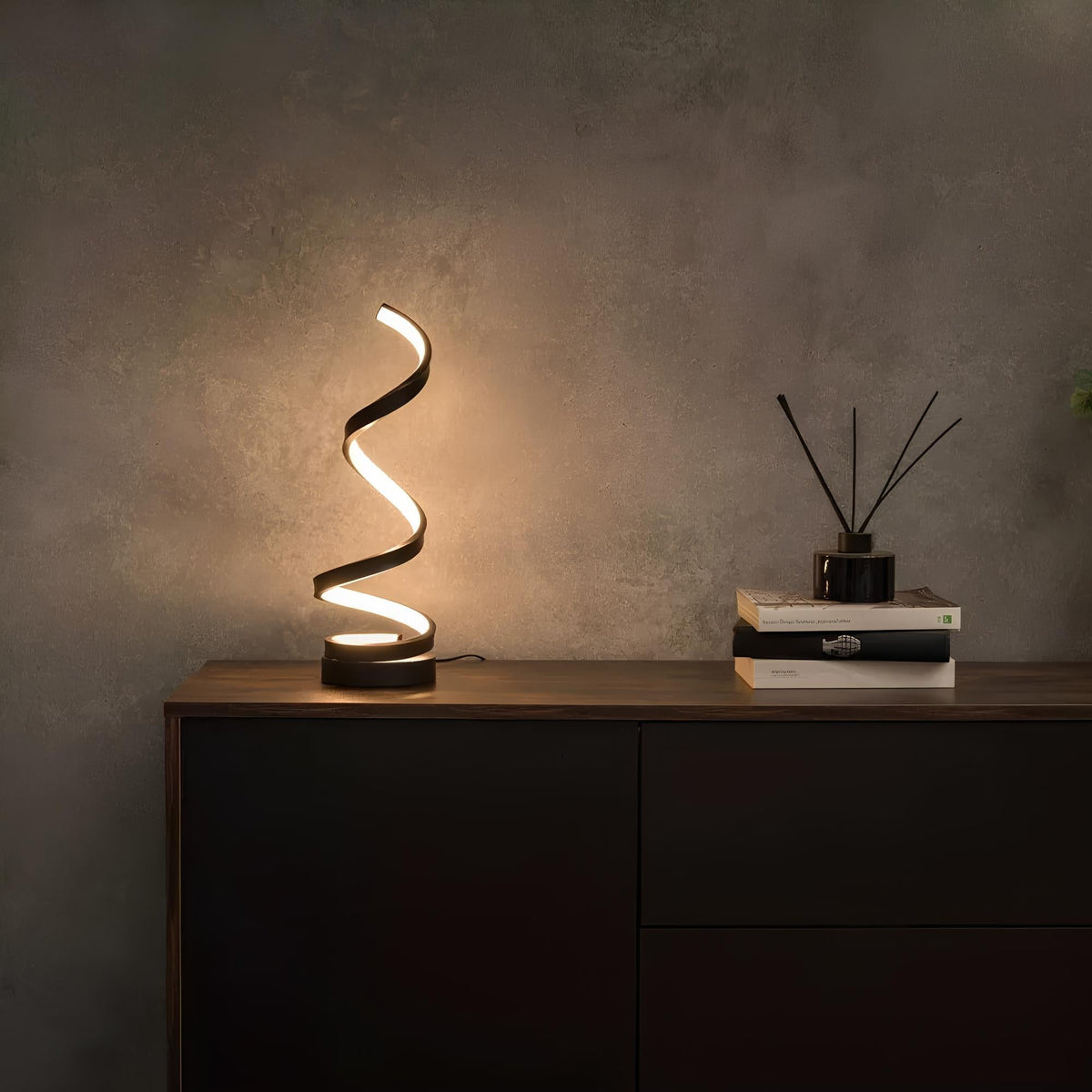 Spiraallamp dimbare LED tafellamp