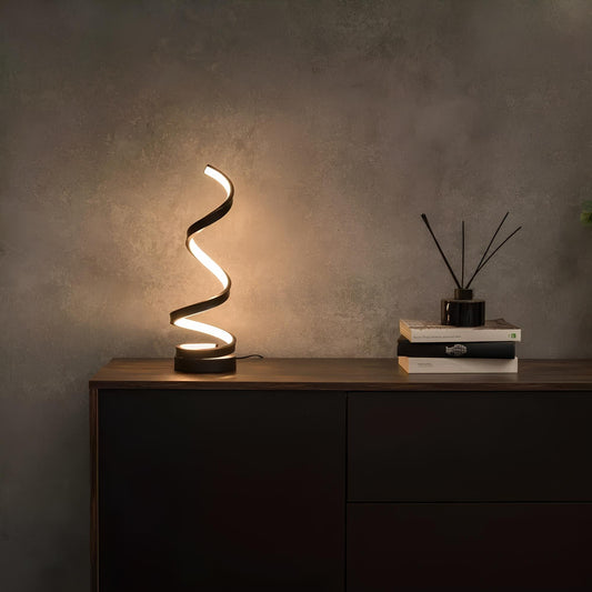 Spiraallamp dimbare LED tafellamp