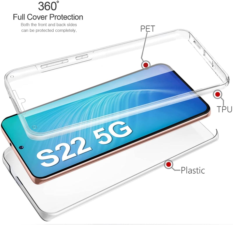 Galaxy S22 360° Ultra Clear hybride hoesje