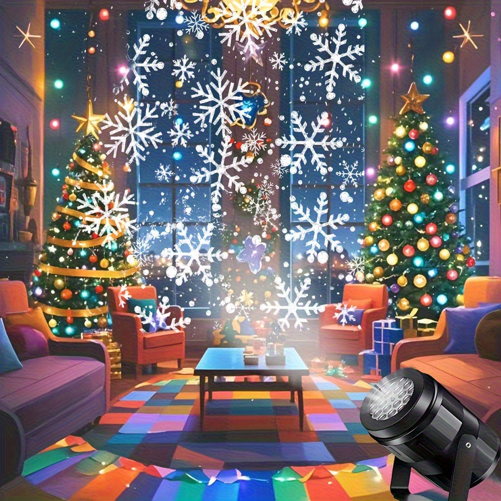 SnowFall USB-projectielamp met sneeuwvlokeffect