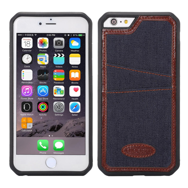 iPhone 6 Plus / 6S Plus Denim Jeans Back Cover Hoesje