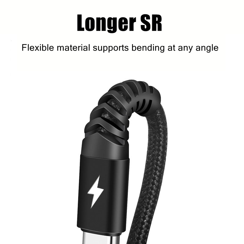 Gevlochten USB-C naar USB-C oplaadkabel 240W