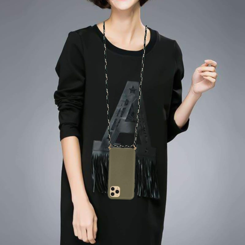 iPhone 16 Pro Max Crossbody TPU Hoesje met Koord