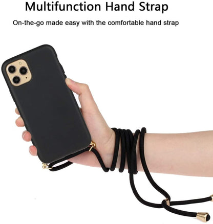 iPhone 11 Pro Max Crossbody TPU Hoesje Zwart