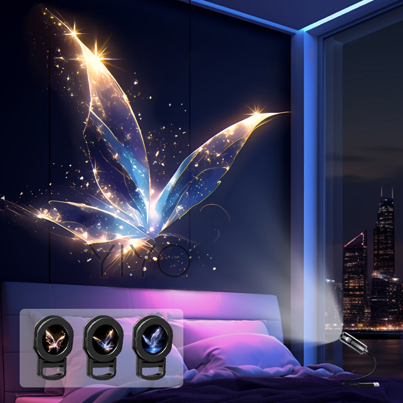 USB-projector nachtlamp met dromerig patroon