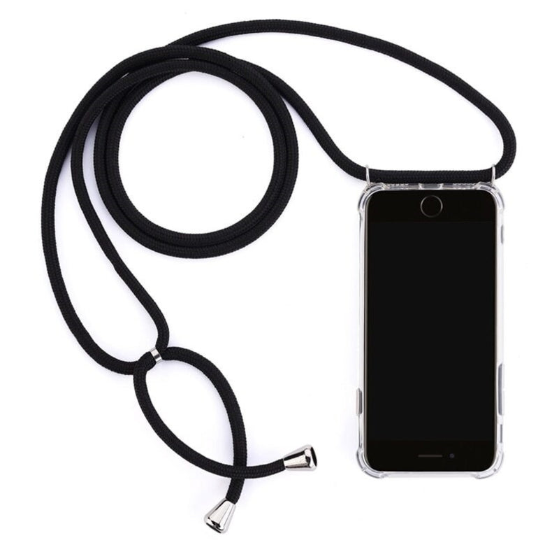 Transparant TPU Hoesje met Koord voor iPhone 7 / 8 / SE