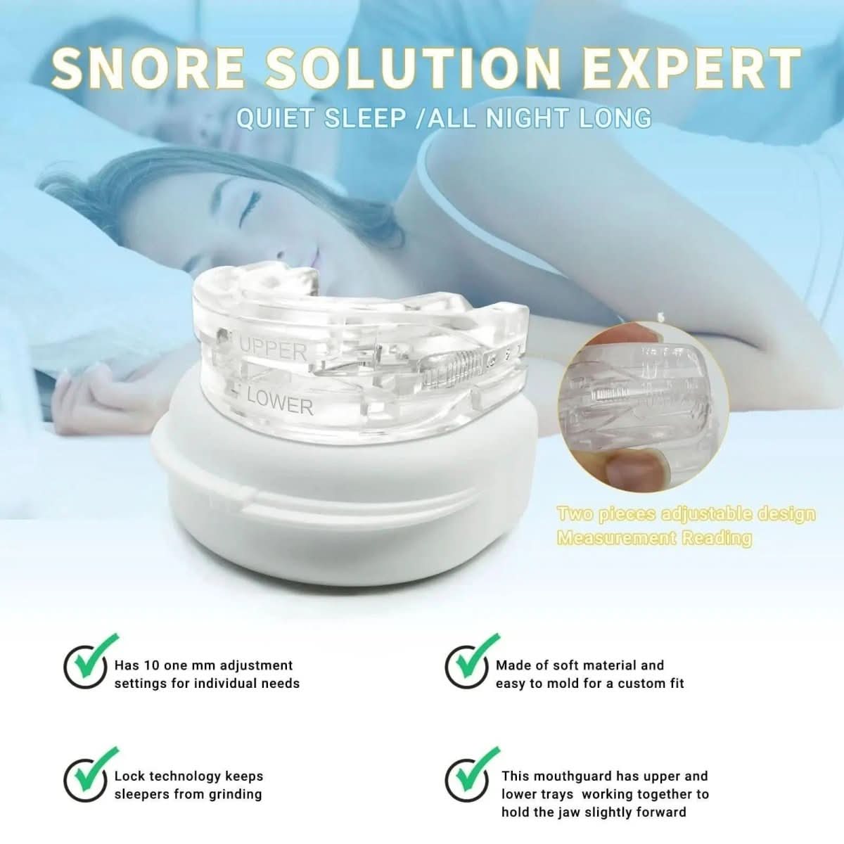 SNOREFREE PRO anti-snurkmondstuk