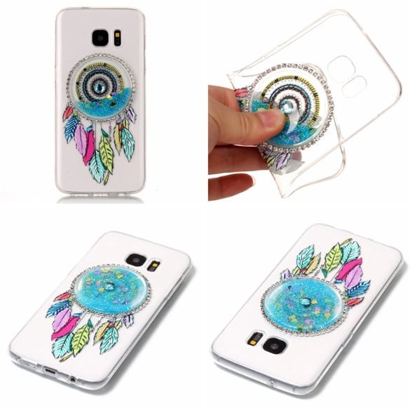 Samsung Galaxy S7 Edge TPU glitterhoesje