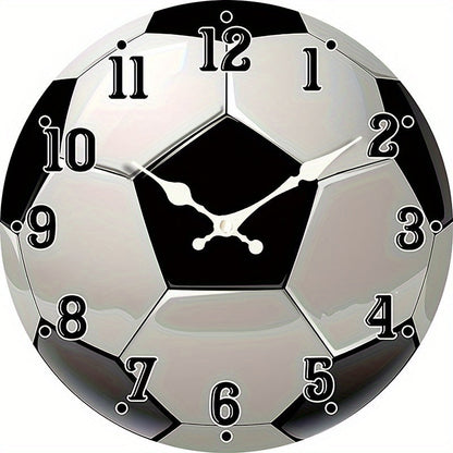 GoalTime houten voetbal wandklok