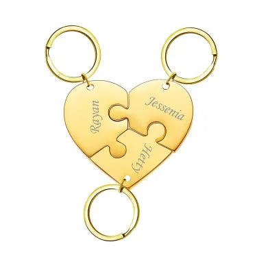 HeartLink gepersonaliseerde hartsleutelhanger