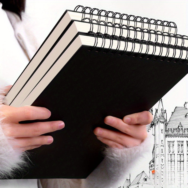 Schetsboekenset met spiraalbinding 4-delig