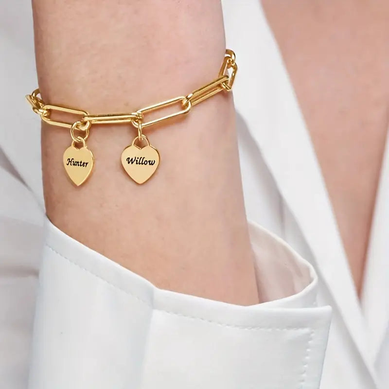 HeartHaven gepersonaliseerde hartjes armband