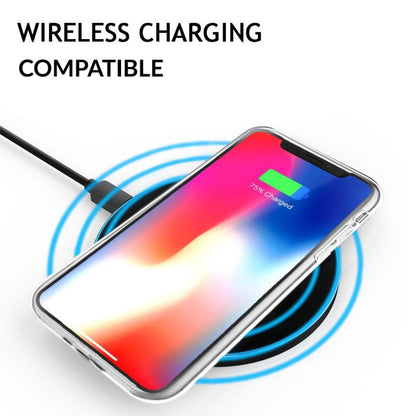iPhone X / Xs transparant TPU hoesje met pasjesvak