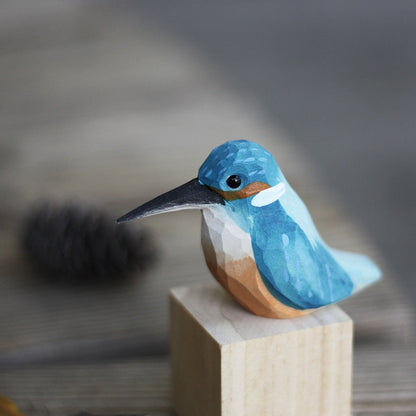 Frans Scandinavisch houten vogelbeeldje