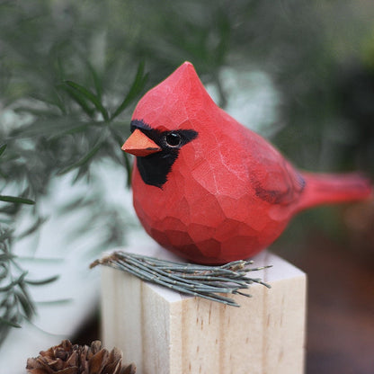 Frans Scandinavisch houten vogelbeeldje