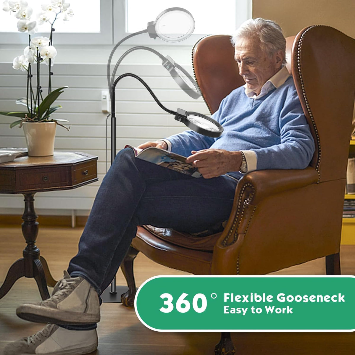 Navando Freek vergrootglas met LED-verlichting