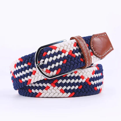 StretchBuckle elastische faux lederen riem