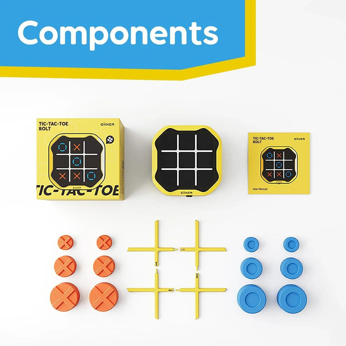 CleverPlay Tic-Tac-Toe Bolt elektronisch denkspel