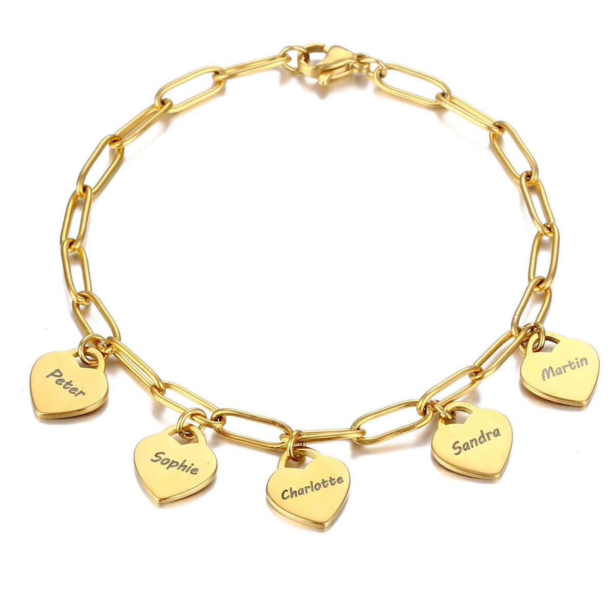 HeartHaven gepersonaliseerde hartjes armband