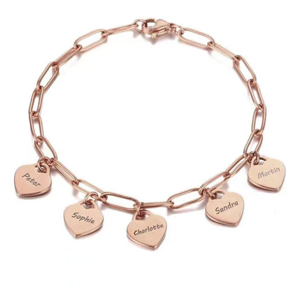 HeartHaven gepersonaliseerde hartjes armband