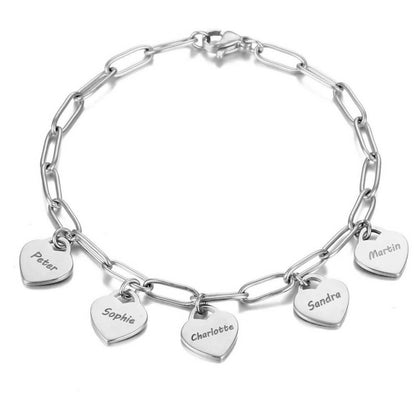 HeartHaven gepersonaliseerde hartjes armband