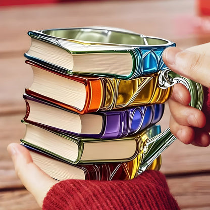 Kleurrijke 3D boeken mok