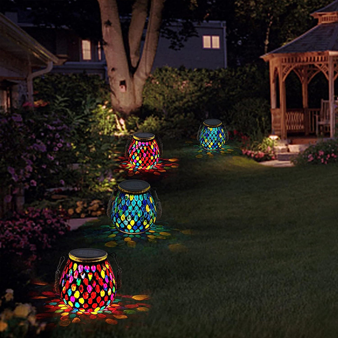 Lumio solar buitenlamp glas-in-lood