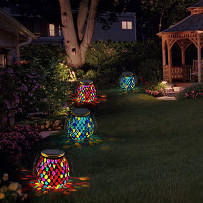 Lumio solar buitenlamp glas-in-lood