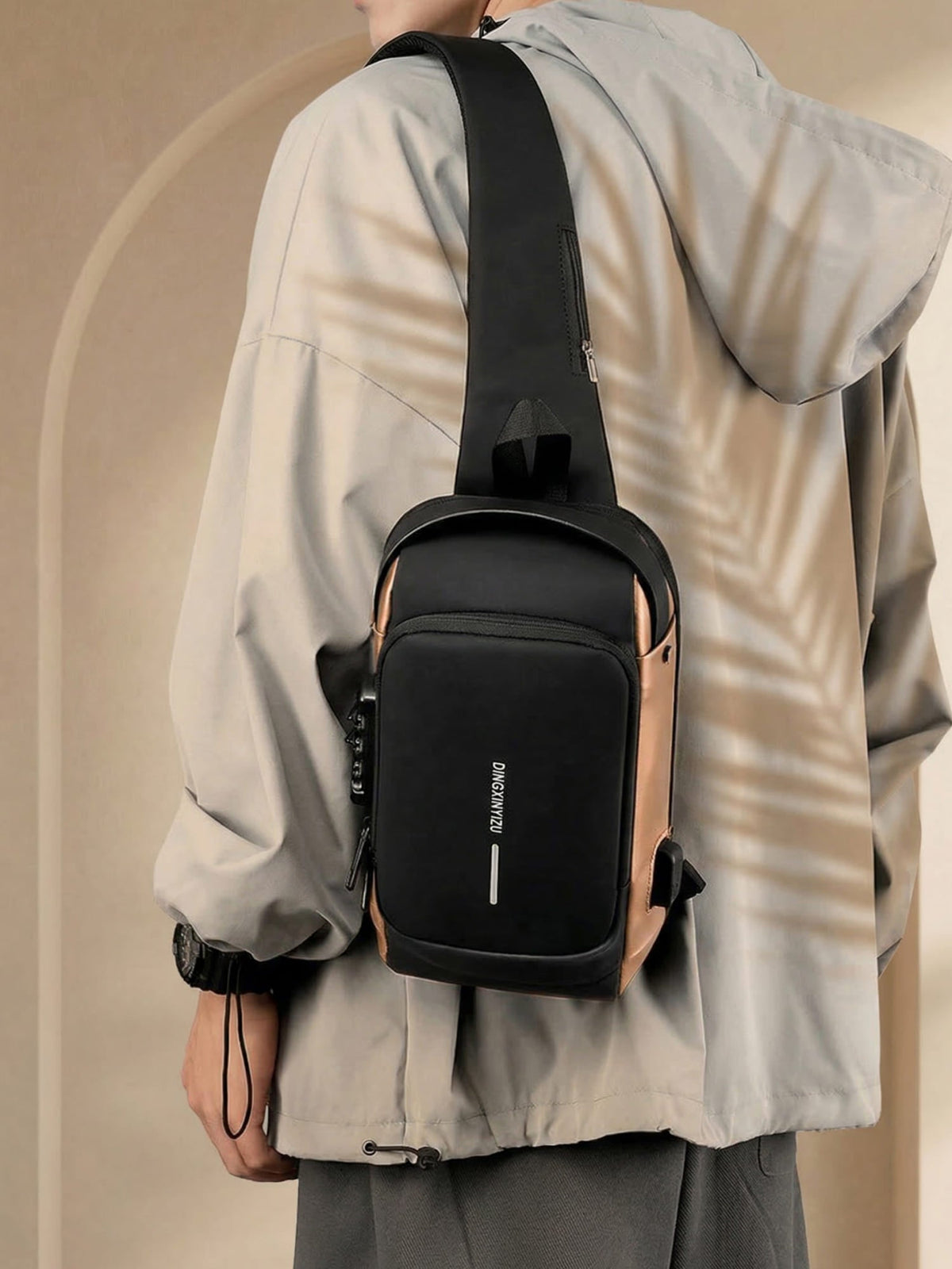 Julian Schoudertas waterdichte rugzak met USB