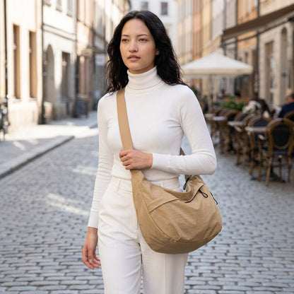 Halvemaanvormige crossbodytas voor dames