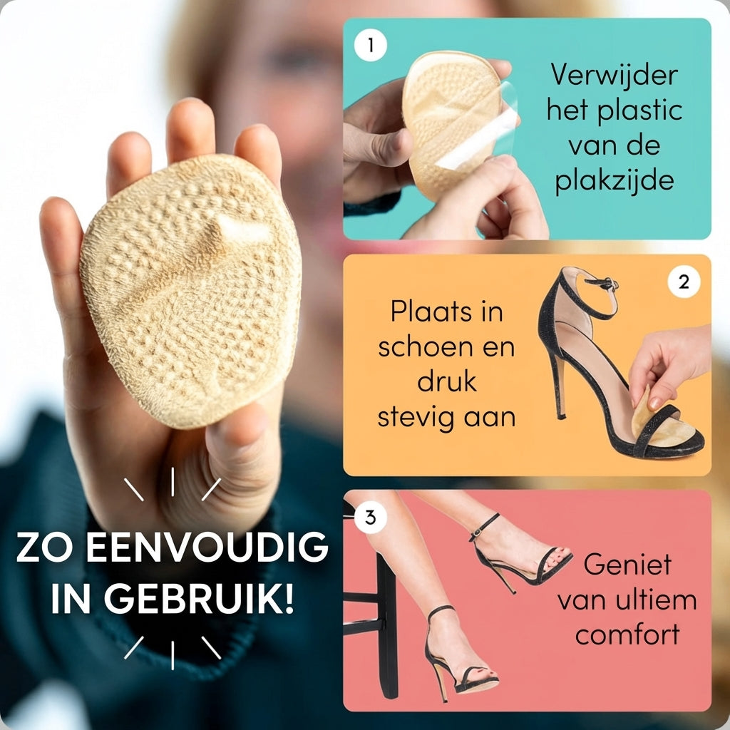 Metatarsale voetkussens voor voorvoetondersteuning
