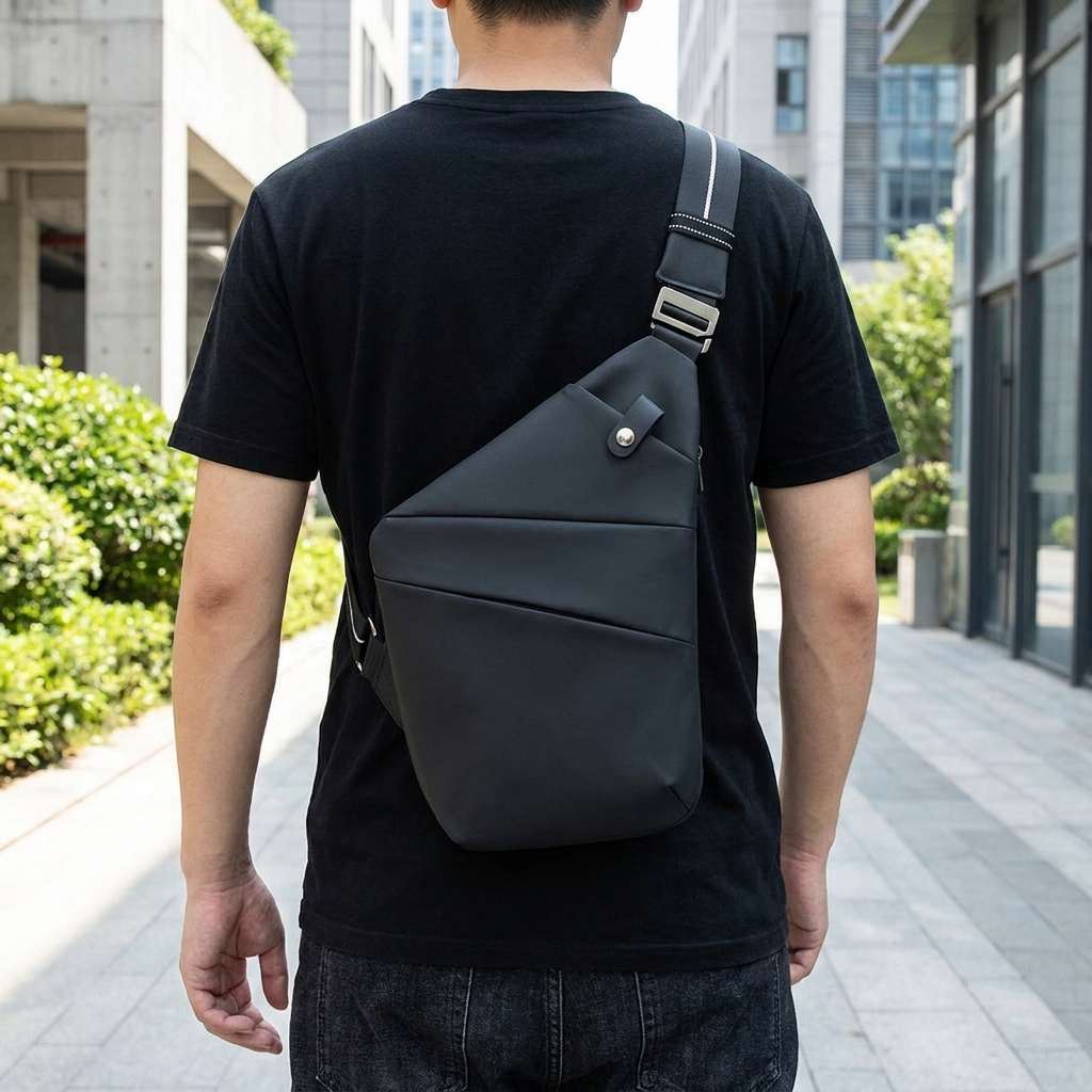 Compacte anti-diefstal crossbodytas