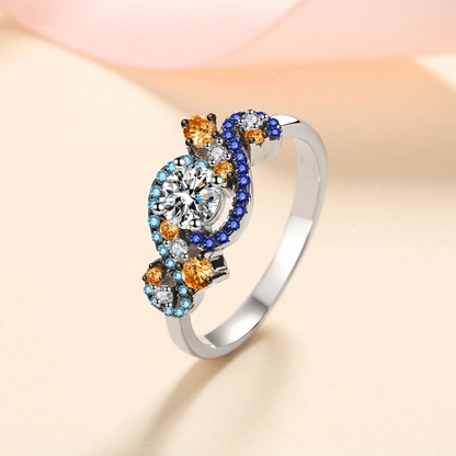 Starry Night vintage ring