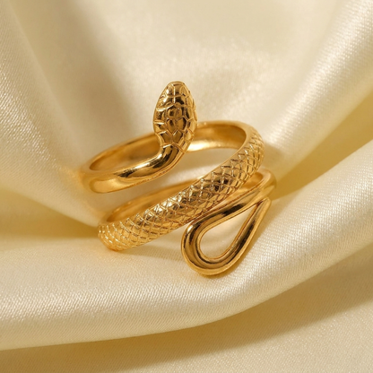 RVS Slang Ontwerp Ring