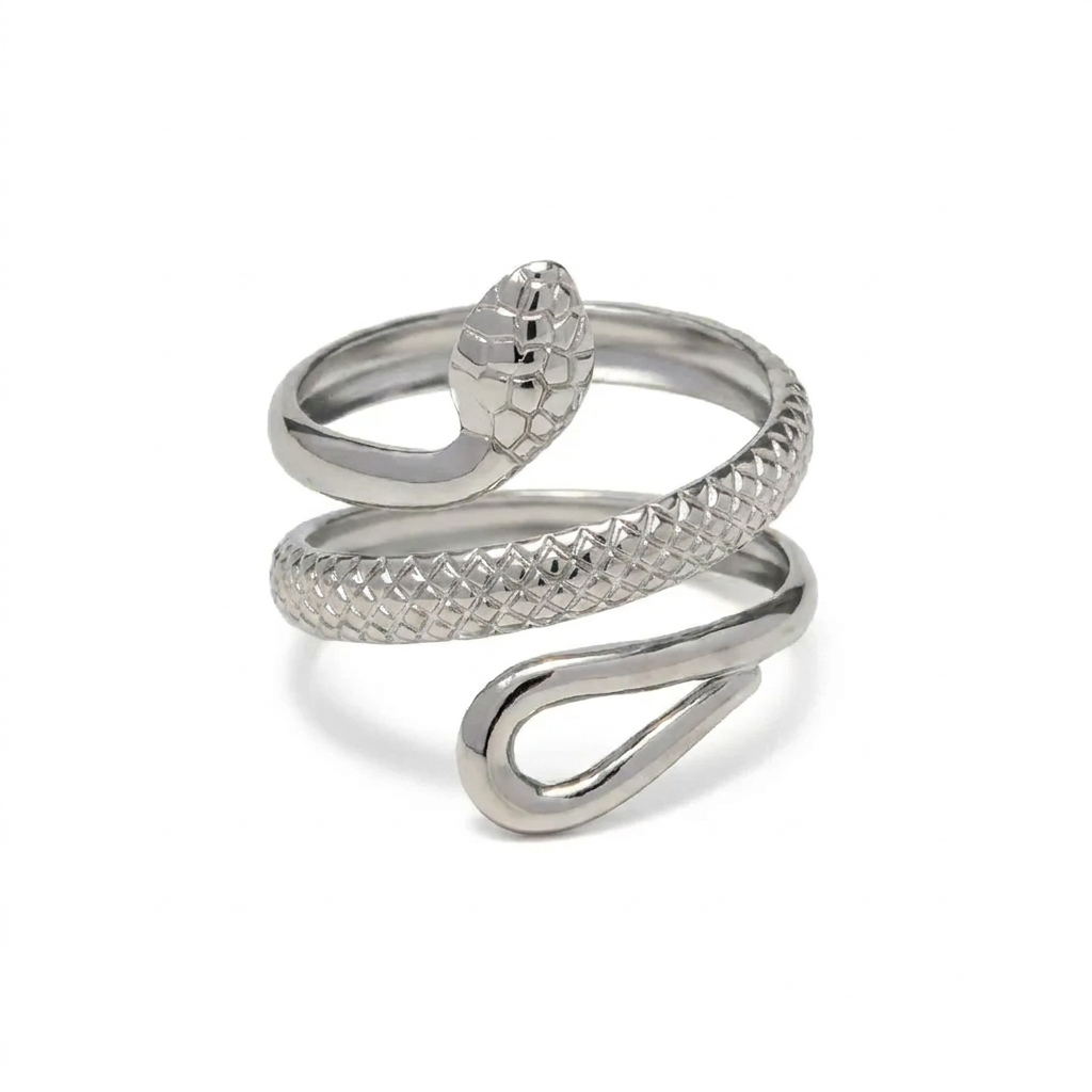 RVS Slang Ontwerp Ring